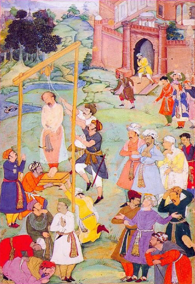 A depiction of the execution of Mansur al-Hallaj