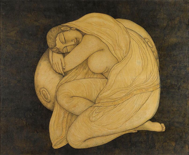 Jogen Chowdhury-Artwork-Day Dreaming